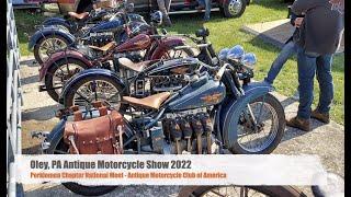 Antique Motorcycle Show - Oley, PA 2022 - Anitque Motorcycle Club of America