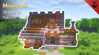 Minecraft: How to Build a Medieval Armorer's House | Armorer House (Tutorial)