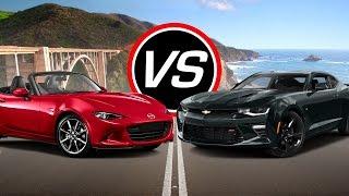 2016 Mazda MX-5 Miata vs Chevy Camaro SS - Spec Comparison!