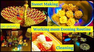 One Evening VLOG after Work | Deep cleaning | Sweet | Tamil Family in USA VLOG #murugan