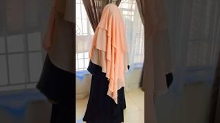 Three layer khimar By HubbeMariam #khimar #simple #jilbab