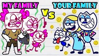 Family vs Family  Rich Camp vs Poor Camp Funny Situation  Max's Puppy Dog Cartoon