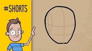 Drawing Heads at Different Angles (#shorts)