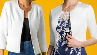 How To Draft A Blazer Jacket With No Collar | DIY Pattern Drafting Tutorial