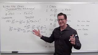 What are Exact Differential Equations (Differential Equations 28)