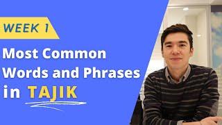 Most common words and phrases in Tajik - Week 1