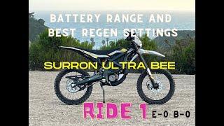 Surron Ultra Bee Battery Range & Best Regen Settings