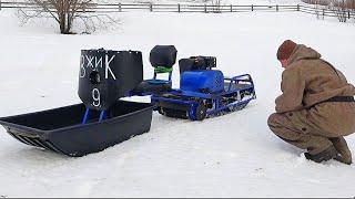 МЕНЯЮ СКЛИЗЫ НА ТЕЛЕЖКИ В ГАРАЖЕ / МОТОТОЛКАЧ АЛЬБАТРОС XL9 / ЛЕГКО ЛИ ПОМЕНЯТЬ ХОДОВУЮ ОДНОМУ.