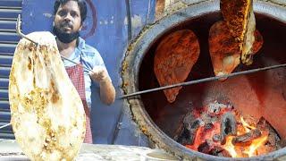 Butter Naan Roti || No #Tandoor No #Oven No Yeast Naan ||  Rs. 10/- @ #Santosh #Dhaba