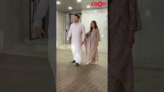 Sshura Khan HOLDS Arbaaz Khan's hand & wishes paps 'Eid Mubarak' at Sohail Khan's Eid party #shorts