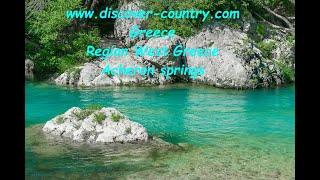 Greece; Region Western Greece; Acheron springs; Wonderful natural formation; Photo; Video