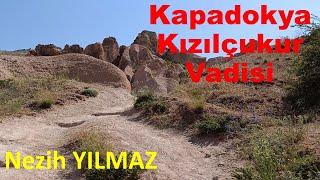 Kapadokya Kızılçukur Güllüdere vadilerine tepeden bakış #nezihyilmaz