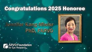 2025 ARVO Foundation Honoree Jennifer Kang Mieler