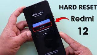 How To Hard Reset Redmi 12 Remove Screen Lock Pattern/Pin/Password | Xiaomi Redmi 12 Factory Reset