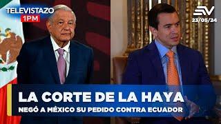 Corte Internacional negó pedido de medidas provisionales de México contra Ecuador|Televistazo#ENVIVO