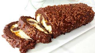 Torta Rotolo Snickers/ Rețeta Rulada Snickers /Snickers Roll Cake Recipe/Roulé Snickers Ricette