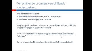 Slim coderen van interviews en literatuurfragmenten