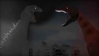 Mushroom cloud Godzilla Vs Godzilla Bloodbath | animation