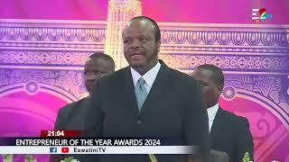 Arrival of His Majesty King Mswati III at the entrepreneur of the year awards.