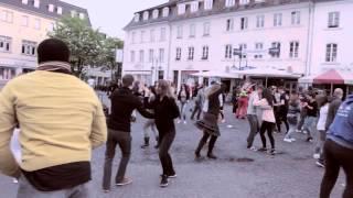 Saar-Lor-Lux Rueda Flashmob in Saarbrücken"