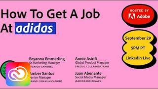 How To Get A Job at Adidas | Adobe Creative Cloud