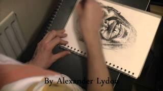 Morgan Freeman Time-Lapse Drawing By Alexander Lydon