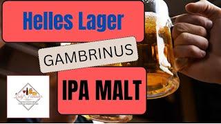 Brewing a Helles Lager with IPA Malt from Gambrinus