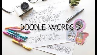 Doodle Words : Months of the Year (How to turn words into Doodles ) | Doodle with Me