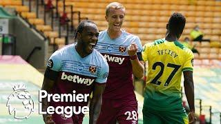 Michail Antonio's four-goal game for West Ham against Norwich City | Premier League | NBC Sports