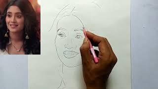 Shivangi joshi drawing by Artist Amit Vishwas .