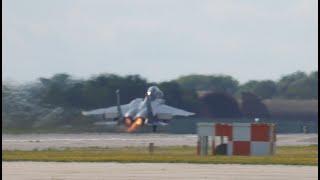 RAF Lakenheath Home of The Liberty Wing F15E  after burner anomaly 4k ultra hd