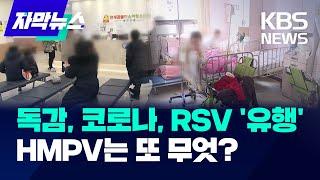 [자막뉴스] 독감에 코로나에 RSV·HMPV까지…호흡기 질환 유행 비상 / KBS 2025.01.12.