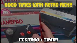 Atari 7800 + Unboxing! Good Times With Retro Rich Ep. 502