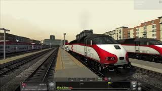 01. 360 Fast Run to San Jose - Peninsula Corridor - MPI MP36PH-3C Caltrain - Train Simulator Classic