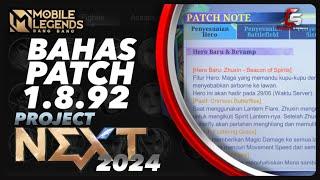 BAHAS PATCH PATCH 1.8.92 Mobile Legends Indonesia 2024