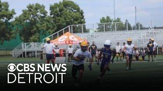 Wayne State University hosts high school football 7 on 7 camp