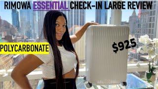 RIMOWA ESSENTIAL CHECK-IN LARGE SUITCASE REVIEW! || POLYCARBONATE || LUXURY LUGGAGE || MUST HAVE! ||