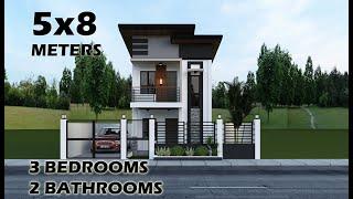 5x8 METERS HOUSE DESIGN