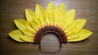 DIY FLOWER HEADDRESS SUNFLOWER FESTIVAL HEADPIECE