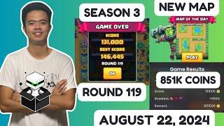 Zargates Strategy | Zargates Today | August 22, 2024 | Round 119 | 851K coins |  Season 3 #zargates