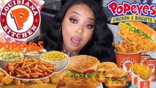 Popeye's Chicken MUKBANG + My BABY DADDY LEFT ME STORYTIME!