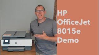 Home Office Printer: HP OfficeJet 8015e Printer Demo