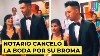 Novia suelta una inocente broma y juez le hace pagar las consecuencias