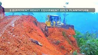 INTERESTING RESULT! Heavy equipment CAT Dozer Opening Plantation on The Hill