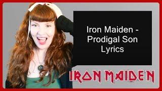 Redhead Reaction to Iron Maiden - Prodigal Son Lyrics