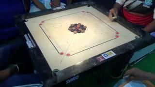 3rd Set Carrom Men's Single Semi-final ICF Cup Delhi 2015, N. Fernando vs K. Srinivas