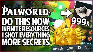 Palworld - New MOST POWERFUL Secrets Found - INFINITE Flying & Gold Exploit - 17 Game Changing Tips!