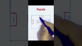 pen and paper puzzle without crossing the lines # puzzle #shorts #shortvideo #penandpaper