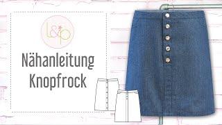 Nähanleitung lillesol Knopfrock  - einen Rock mit Knopfleiste nähen