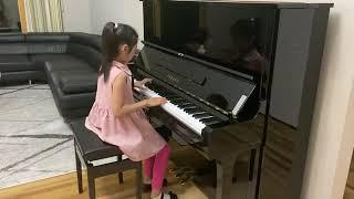 Amber Chen, 7 yrs old, Invention BWV 784 by J.S. Bach, A minor